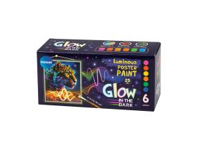 Guaššvärvid CENTRUM pimedas helendavad 6 x 25ml