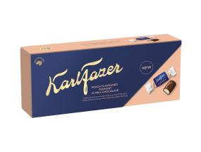 Kommid KARL FAZER Šokolaadikommid virsikujogurti täidisega 250g