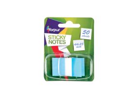 Sticky plastic indexes 44x25mm blue