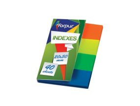 Plastic bookmark 20x50mm FORPUS 4 colors