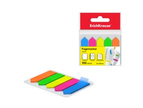 Page marker ErichKrause Neon Arrows, 12x44 mm, 100 sheets, 5 colors