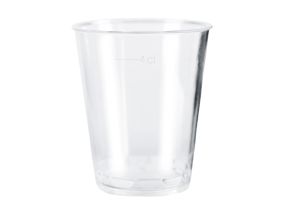 Drinking cup 4cl in a pack of 50 transparent