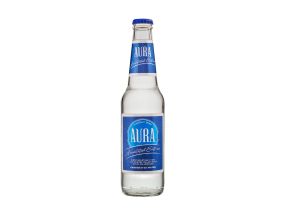Drinking water AURA 0.33L (carbonated, glass bottle)