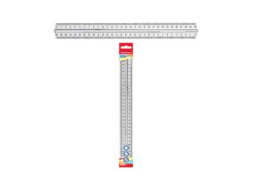 Plastic ruler with holder ErichKrause® Clear, 30cm, transparent, in display box