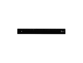 Ruler 30cm plastic black