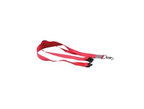 Collar with quick carabiner FOROFIS 45x2cm red