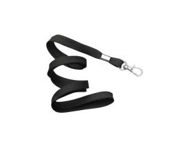 Kaelapael kiirkarabiiniga must