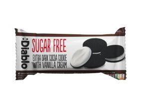 Kakaoküpsised DIABLO vanillitäidisega, suhkruvabad, 44g