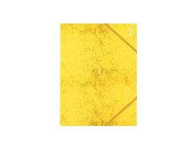 Kartongmapp kummiga FOROFIS A4 kollane