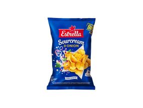 ESTRELLA Potato chips with sour cream and onion 180g