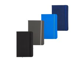 Notebook A6 ruled 80sh. hardcover, with elastic "Multicolor"