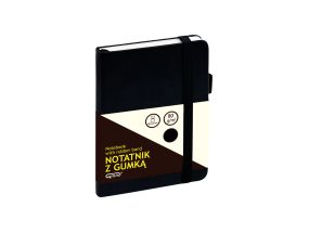 Notebook GRAND with rubber A6 /80 black square