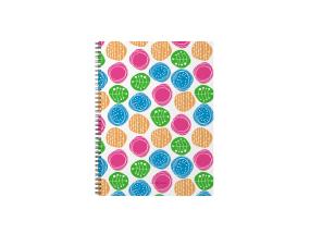 Kaustik spiraalköites A4 ERICH KRAUSE Buttons, ruuduline 60 lehte