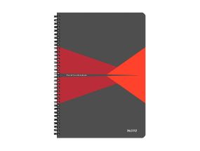 Папка в переплёте на спирали А4 квадратные картонные обложки LEITZ Office 90 листов красный
