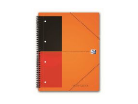 Kaustik spiraalköites A5+ jooneline OXFORD Meetingbook kummiga plastkaaned 80 lehte
