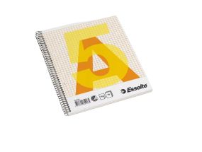 Folder in spiral binding A5 square ESSELTE perforated cardboard 70 sheets