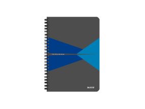 Kaustik spiral bound A5 grid lined blue cardboard LEITZ Office 90 magazine