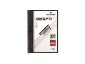 Kiilkaaned A4 DURABLE Duraclip 30-le lehele must