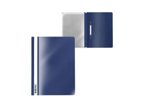 Quick binder A5 dark blue with a transparent front cover
