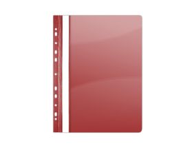 Quick binder with europerforation, PP, A4, VICTORIA OFFICE, red