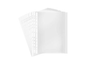 Punched pockets, A4, 80 micron, clear, VICTORIA OFFICE