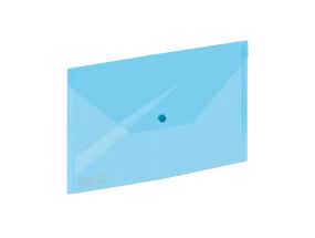 Plastic envelope with stamper C4 GRAND for 100 sheets transparent blue