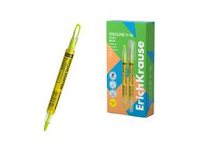 Tekstimarker, kahepoolne ERICH KRAUSE Visioline V-16 Zoom Neon, kollane