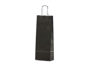 Gift bag for the bottle, black