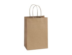 Gift bag with handles 20x11x25cm (floriocarta, havana, brown)