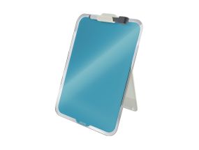 Glass board-magnetic board LEITZ Cozy 220x300mm for table + marker blue