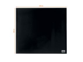 Glassboard Nobo 30x30cm Black Retail pck