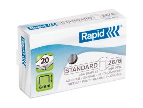 Staples Rapid Standard 26/6 Galv. B/1000
