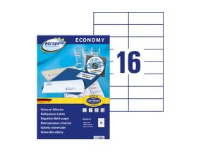 Sticker label AVERY Economy 105x37mm 16 Sheets 100 sheets