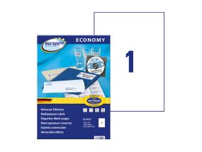 Sticker label AVERY Economy 210x297mm 100 sheets