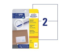 Наклейка-этикетка AVERY Zweckform Ultragrip 97x42,3мм 10 листов (611.903)