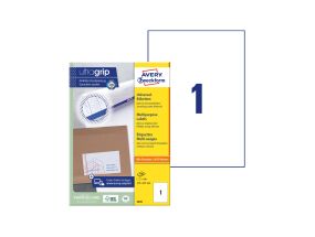 Sticker label AVERY Zweckform 210x297mm 100 sheets (3478)