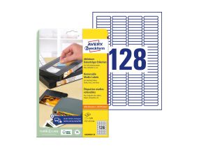 Adhesive label AVERY Zweckform 43.2x8.5mm 25 sheets removable (L6020REV-25)