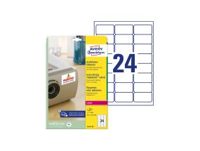 Sticker label AVERY Zweckform Extra Strong 63.5x33.9mm 20 sheets (L6141-20)