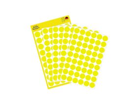 Adhesive label AVERY Zweckform Q12mm yellow 270 pcs (3144)