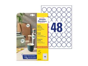 Kleebisetikett AVERY Zweckform Q30mm 10 lehte (6223-10)