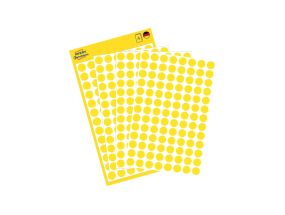 Adhesive label AVERY Zweckform Q8mm yellow 416 pcs (3013)