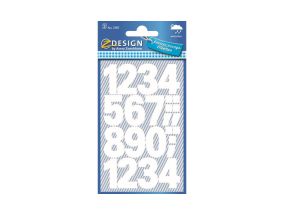 Sticker label AVERY Zweckform white numbers waterproof 25mm 2 sheets (3787)