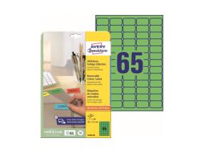 Kleebisetikett eemaldatav AVERY Zweckform 38x21,2mm 20 lehte pakis roheline L4792-20Kleebisetikett eemaldatav AVERY Zweckform 38x21,2mm 20 lehte pakis roheline L4792-20