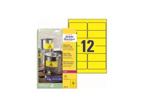 Label 99,1x42,3mm weatherproof yellow