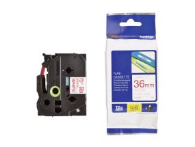 Kleepkirjalint BROTHER TZE262 36mm punane/valge