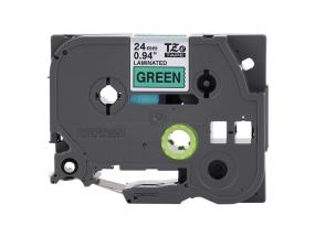 Kleepkirjalintmarkeerimislint BROTHER Strong TZE-S951 24mm musthõbedasel analoog