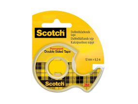 Adhesive tape with base SCOTCH D136 12mm x 6.3m double-sided transparent