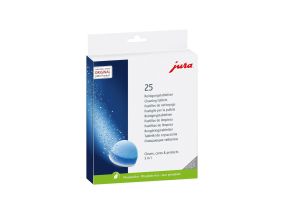 Таблетки для очистки кофемашин JURA 3-ступенчатые в упаковке 25 шт.