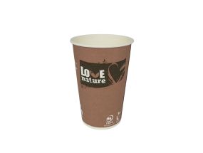 Cardboard coffee cup HUHTAMÄKI BioWare 180ml 80pcs (biological/comp.)