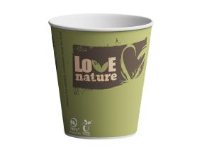 Kohvitops kartongist HUHTAMÄKI BioWare 250ml 80tk (biolag./komp)